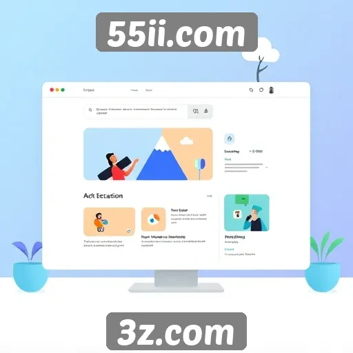 Navegação e usabilidade do site 55ii.com